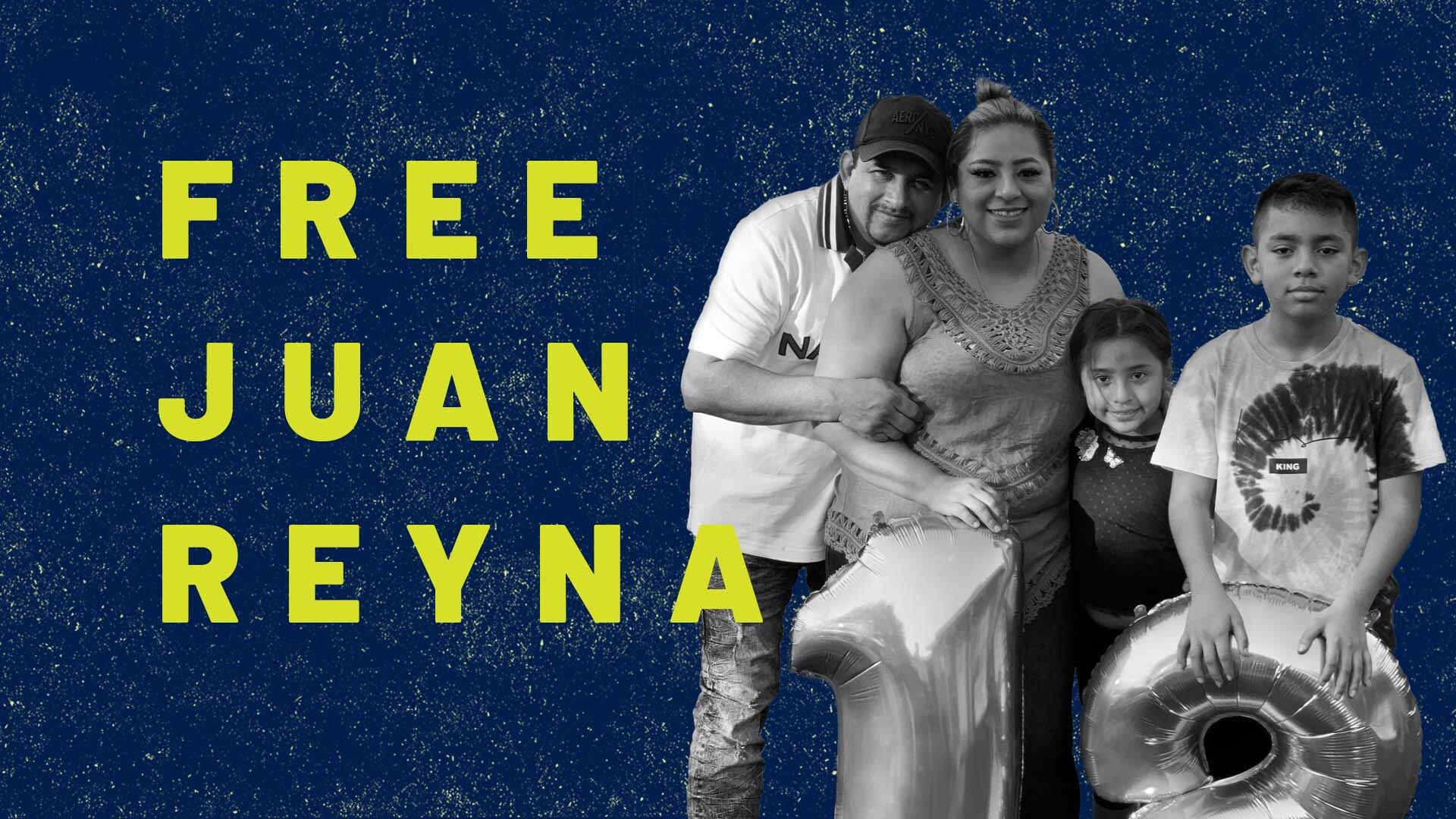Juan Reyna y su familia