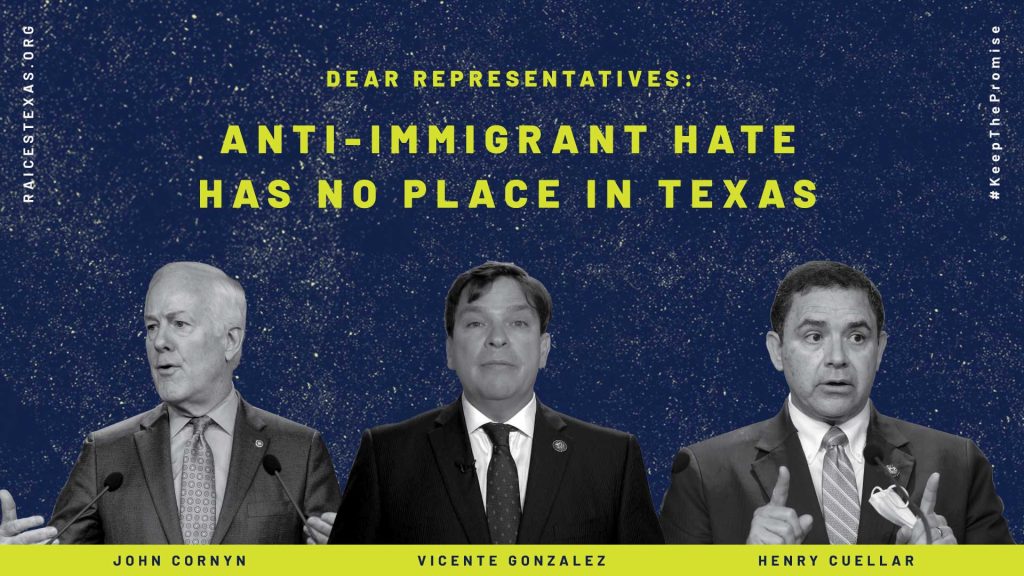 Anti-immigrant hate has no place in Texas.